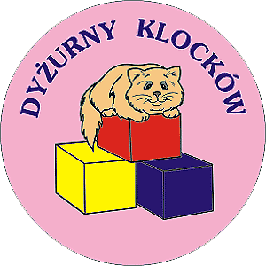 znaczki na dyżurnych i do kącików DYPLOMY - Dyżurny klockow_1.bmp