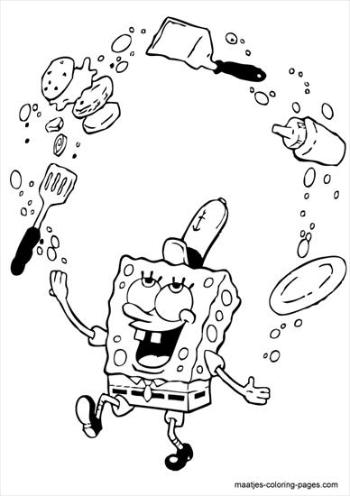 SpongeBob - spongebob - kolorowanka 23.GIF
