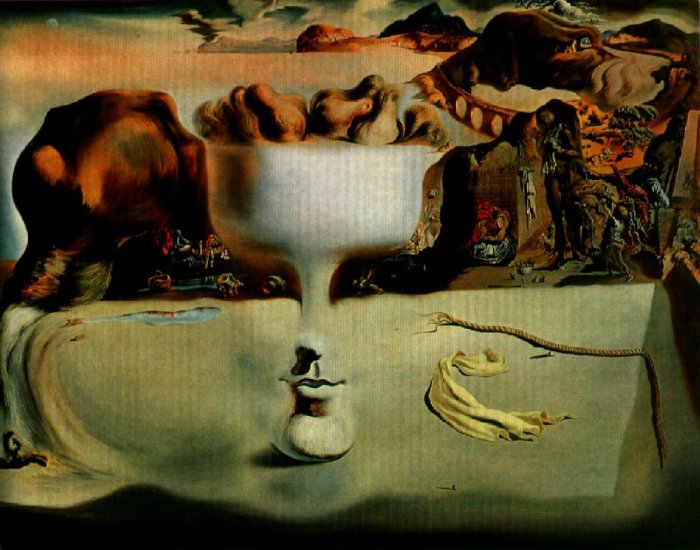 Dali, Salvador 1904-1989 - DAL APPARITION OF FACE AND FRUIT DISH ON A BEACH,1938, WADS.JPG
