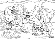kolorowanki 2 - tyrannosaur-fight-coloring-page.png
