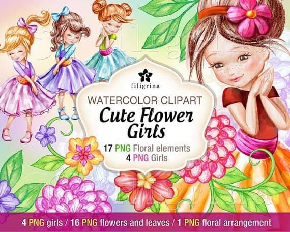 Dzieciaszki - Cute Flowers Girl.jpg