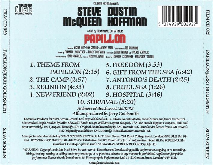 1979 - Papillon OST Jerry Goldsmith - B.jpg
