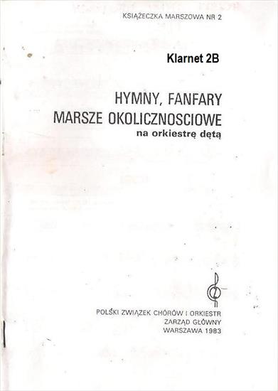 książeczka maszowa hymny i fanfary - klarnet 2B - Hymny i Fanfary - klarnet 2B - str01.jpg