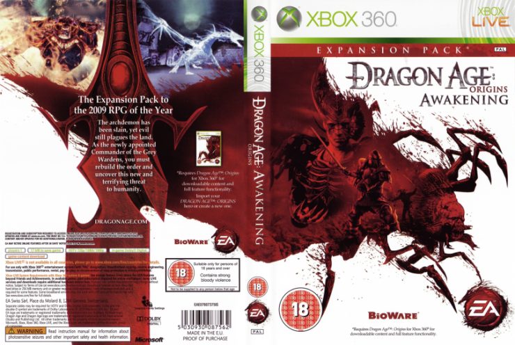Okladki xbox360 - Dragon Age Origins Awakening.jpg