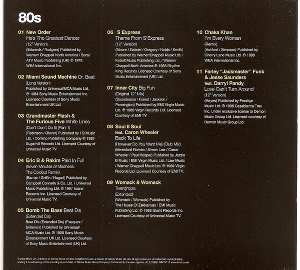 12 Dance The Defi... - 12 Dance The Definitive Collection 1978-1995 2009 - CD-2 - Back.jpg