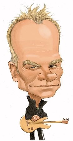 Karykatury gwiazd muzyki - Karykatura Stinga.jpg