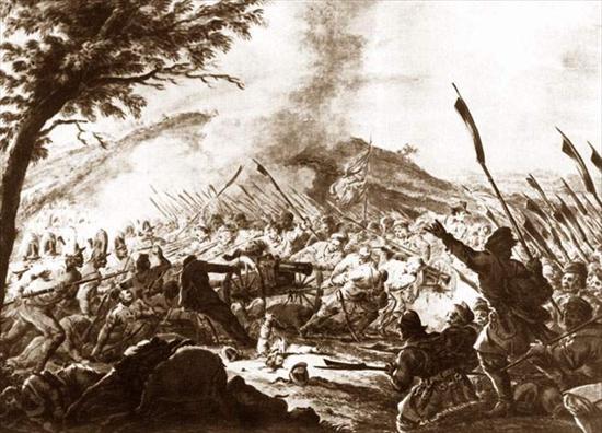 Polska 1697-1795 - Bitwa pod Racławicami, rys. Aleksandra Orłowskiego.jpg
