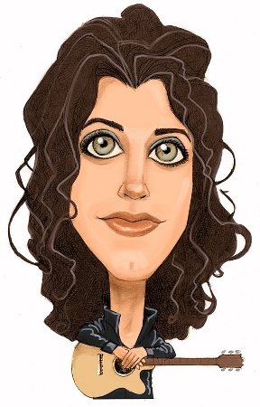 Karykatury gwiazd muzyki - Karykatura Katie Melua.jpg